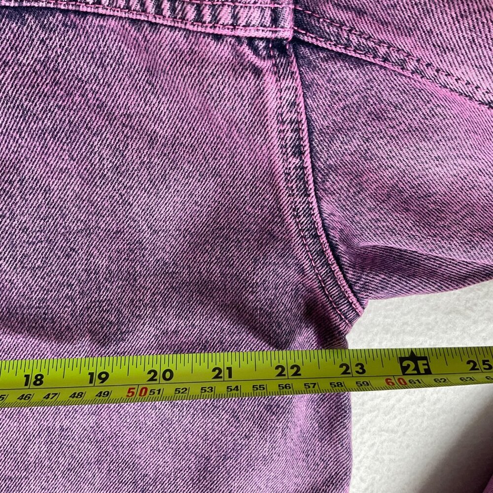 REMAIN BIRGER CHRISTENSEN Italy Purple Thalia Denim jacket US8-10 run big BUST46 - Picture 10 of 10
